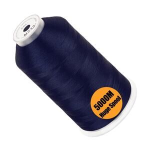 5000m Navy Blue Polyester Sewing Thread